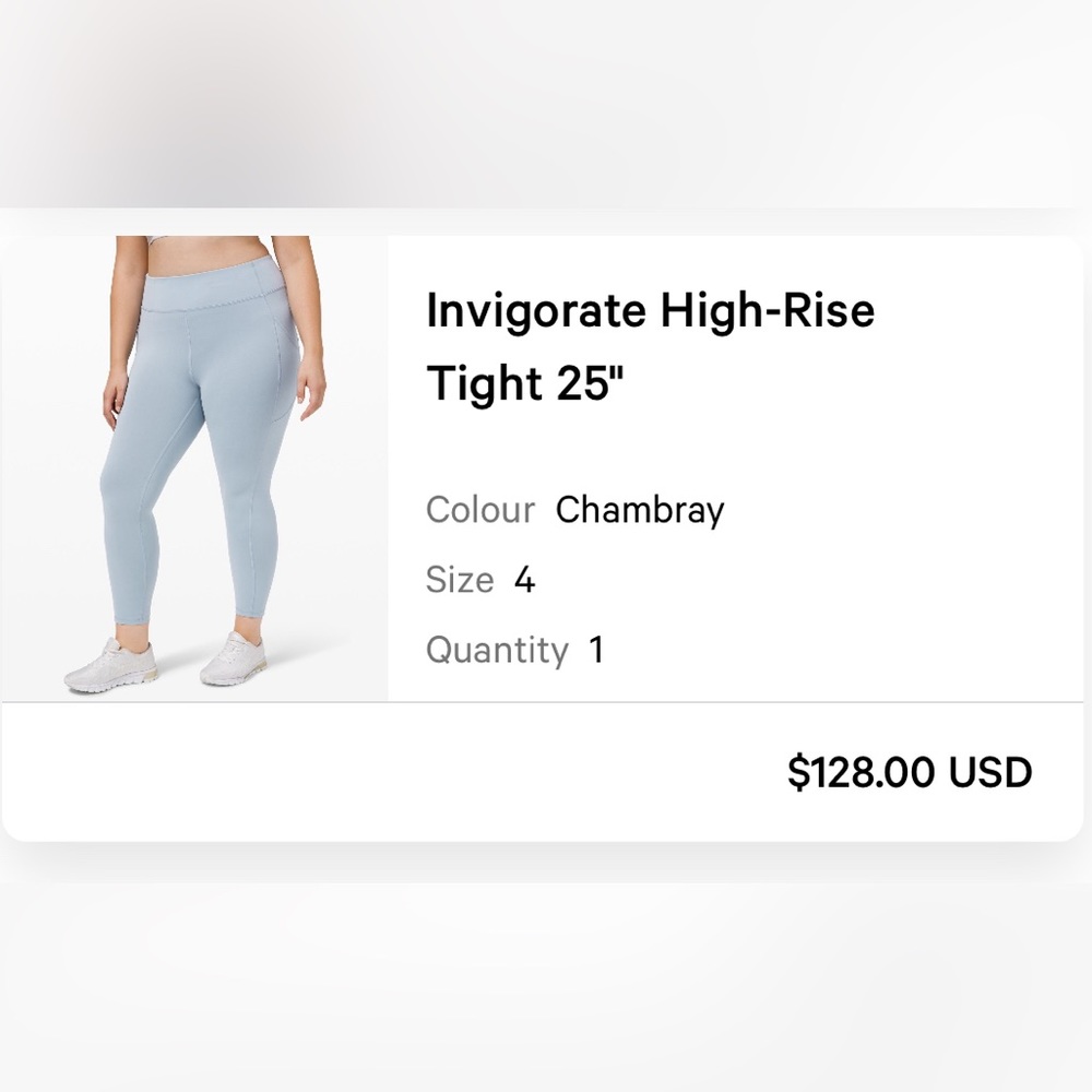 Invigorate High Rise Tight in Chambray